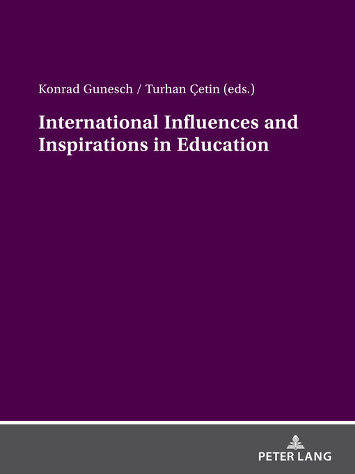 Title details for International Influences and Inspirations in Education by Konrad Gunesch - Available